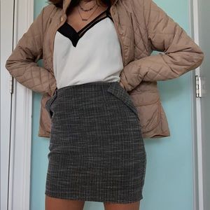 Zara Women Quilted Tan Jacket
